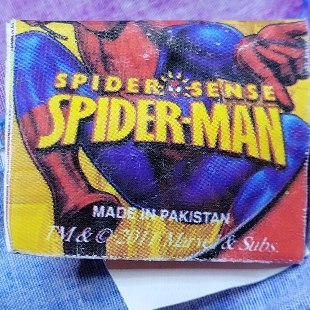 3 Pcs Twin Sheet Set Marvel Spider-Man Hero Bed Flat Fitted Pillowcase Vtg 2011